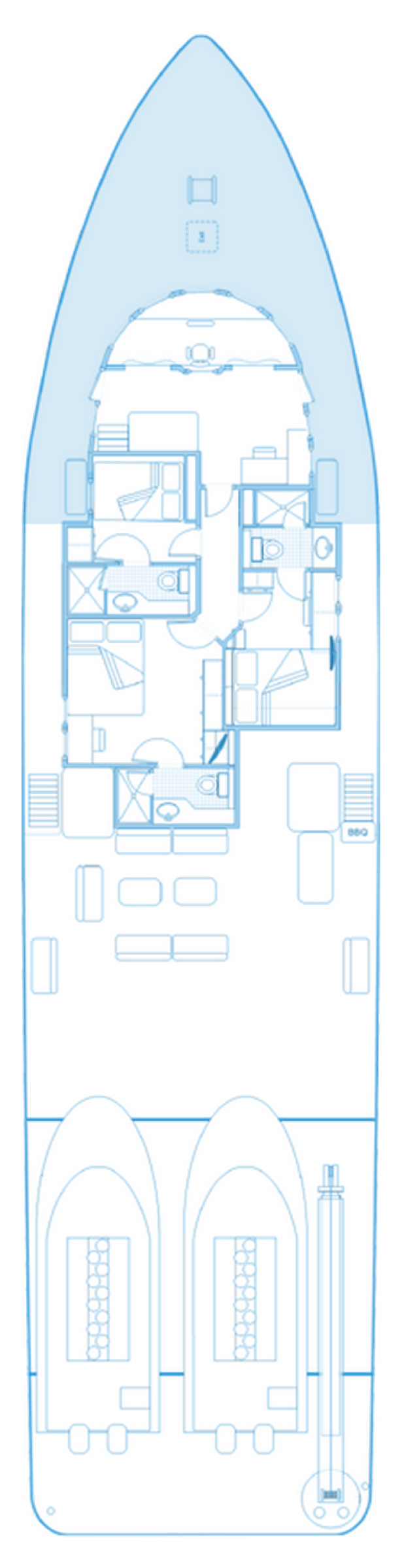 Deck plan - upper deck